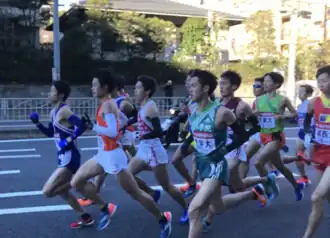 Scène de course 93e Hakone Ekiden Première section