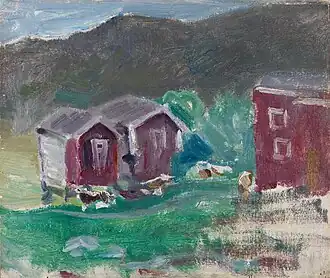 Croquis de la ferme Äse au Telemark