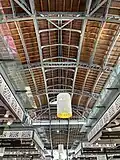 Vue intérieure des halles.