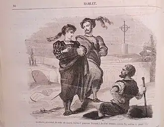 Hamlet et Horacio au cimetière.