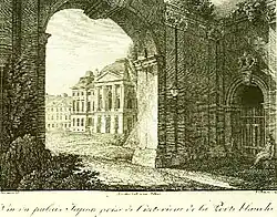 La porte blanche à Dresde.