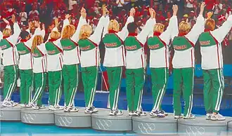 Les Hongroises, médaillées d'argent.