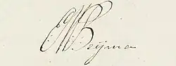 signature d'Eduard Marius van Beyma