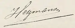 signature de Gerardus Heymans