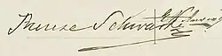 signature de Thérèse Schwartze