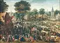 Hans Bol, Kermesse flamande, h/p, seconde moitié du XVIe&nbsp;siècle.