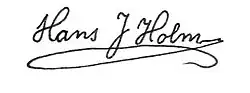 signature de Hans Jørgen Holm