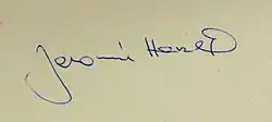 signature de Jaromír Hanzlík