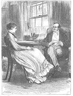 Gravure en dégradés de noir et blanc d'une édition anglaise