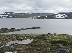 Le lac Halnefjorden, au nord du plateau.