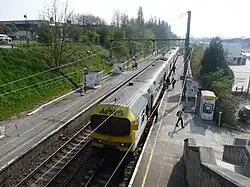 Arrivée d'un train.