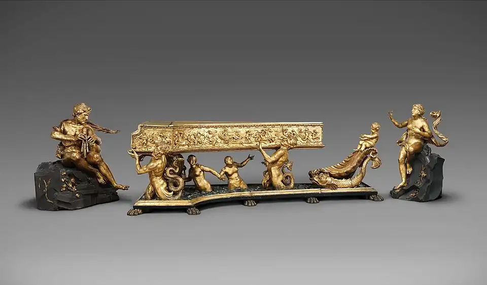 La Macchina di Polifemo e Galatea de Michele Todini (vers 1670) est un clavecin italien des plus spectaculaires