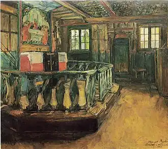 Église d'Udval : autel, 1909, Musée d'art de Bergen, Collection Rasmus Meyer