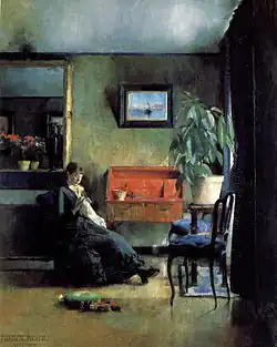 Harriet Backer, 1883, Interieur Bleu - Oslo National Museum of Art & Design
