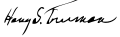 Signature de Harry Truman