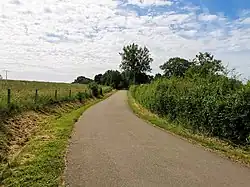 La piste cyclable Charly Gaul (PC11) à Hassel