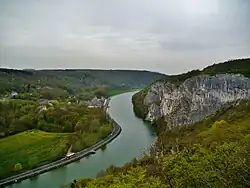 La vallée de la Meuse à Hastière.
