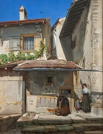 Haut du village de Saint-Blaise (sans date).