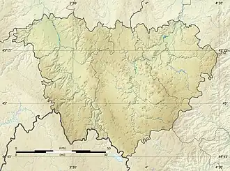 Voir sur la carte topographique de la Haute-Loire
