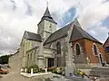Église Saint-Martin, tour, chevet et sacristie.