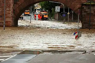 Inondations à Heidelberg, le 30 mai.