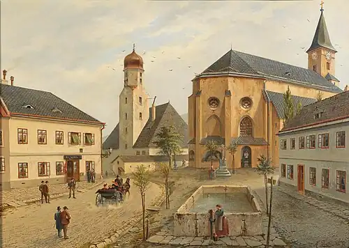 Place du Marché en 1891, par Heinrich Drescher.