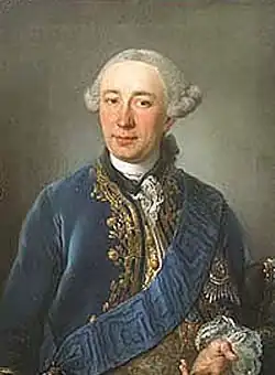 Portrait du comte Heinrich Carl von Schimmelmann