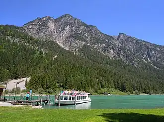 Vue depuis le :Heiterwanger See&nbsp;(en).