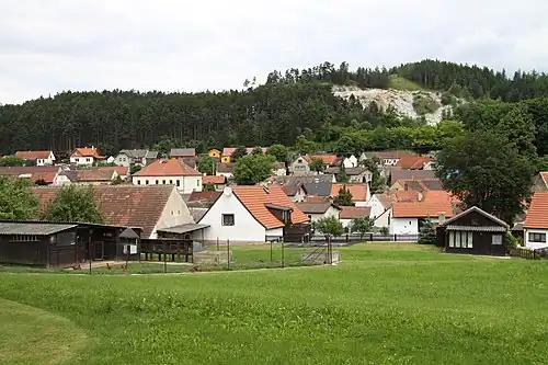 Hejná : vue générale.