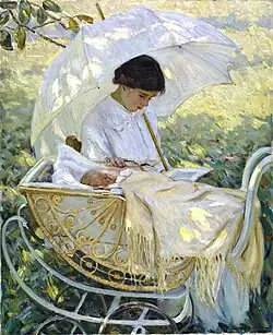 A l'ombre de l'arbre (vers 1910), 100 x 81,5 cm