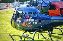 Hélicoptère de l'équipe rouge