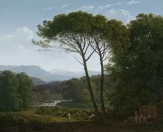Paysage italianisant avec pins (1795), Rijksmuseum Amsterdam