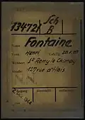 Henri Fontaine (Dachau), aussi marqué « N.N. »