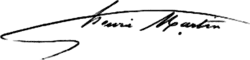 signature de Henri Martin