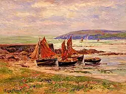 Henry Moret, Le Port à Loc'h, 1911, huile sur toile, localisation inconnue.