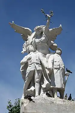 La Victoire ailée, groupe sommital du monument aux morts de la ville d'Aubagne