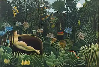 Le Rêve, toile du Douanier Rousseau.La peinture en 1910 sur Commons
