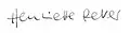 Signature de Henriette Reker