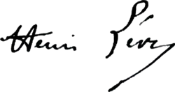 signature de Henri Léopold Lévy