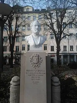 Henri Gorjus, buste en marbre