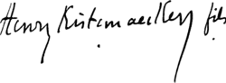 signature de Henry Kistemaeckers fils