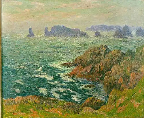L'Île d'Ouessant, la chaussée Keller (1897), Versailles, musée Lambinet.