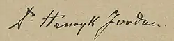 signature de Henryk Jordan