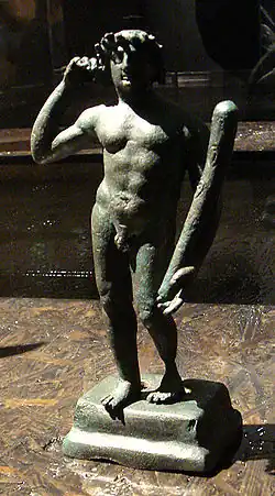 Statuette d'Héraclès en bronze