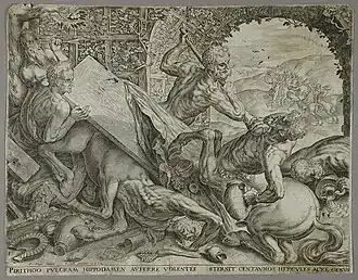 Hercule et les centaures (1563)