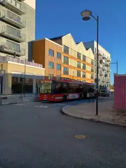 Rue Herculesgatan à Barkarby.