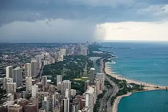 Cellule orageuse et averses dans le North Side (2018).