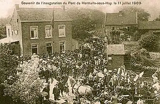Inauguration du premier pont le 11 juillet 1909