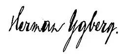 signature de Herman Ygberg