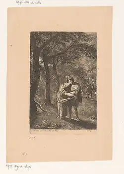 Herman et Aldegonde (1842), gravure, aquatinte, Rijksmuseum Amsterdam.